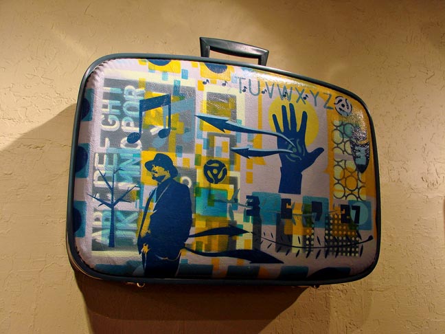 suitcase art